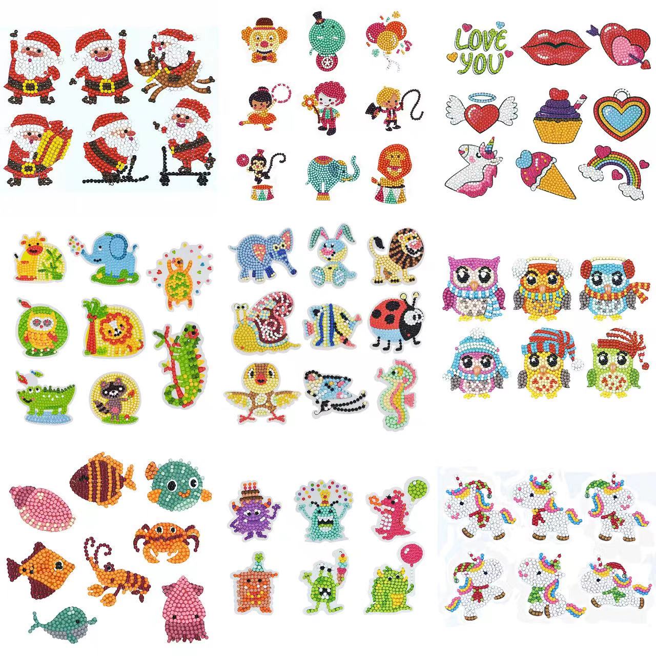 Resin Art Home Decor - Diamond Painting Stickers 5D DIY Cartoon