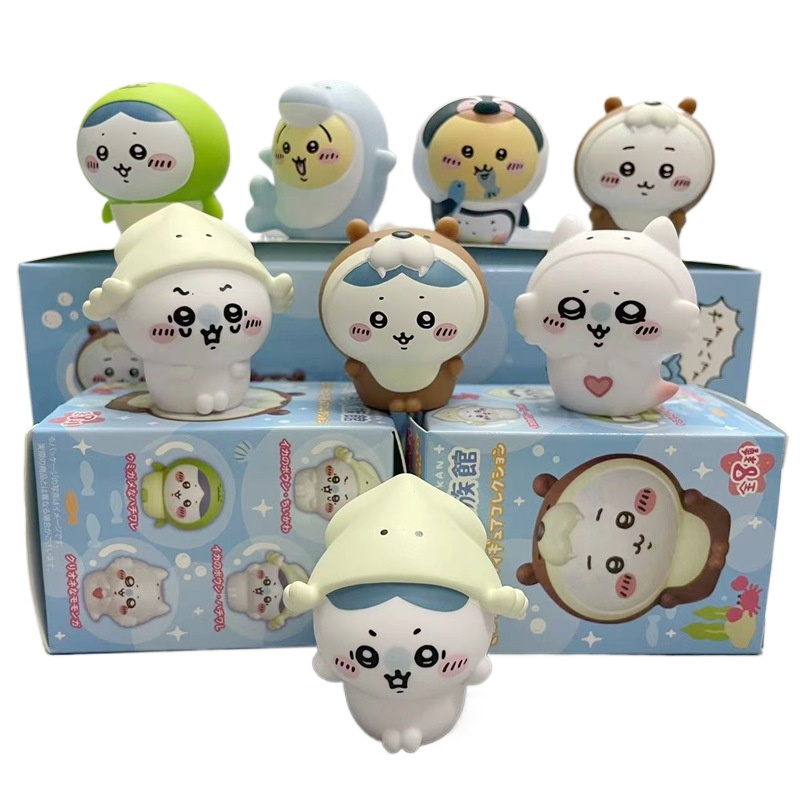 Resin Art Case - 8pcs/Box Kawaii Chiikawa Aquarium Blind Box