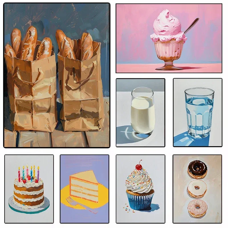 Resin Art Kitchen - Minimalist Wall Art Food Still Life