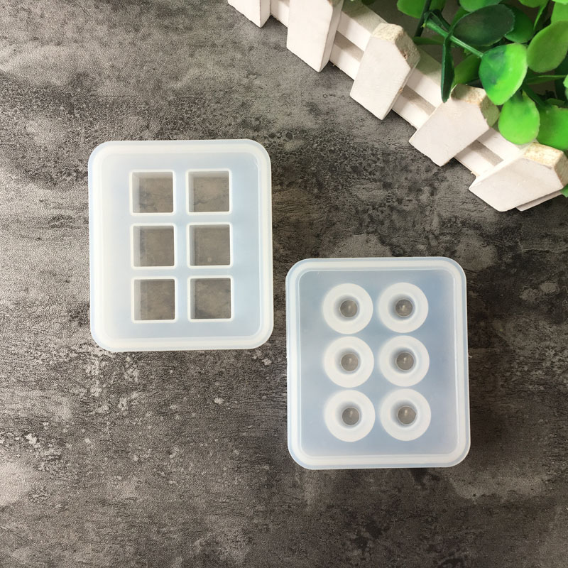 Resin Art Glue - Silicone Mold 16mm Cube ball beads