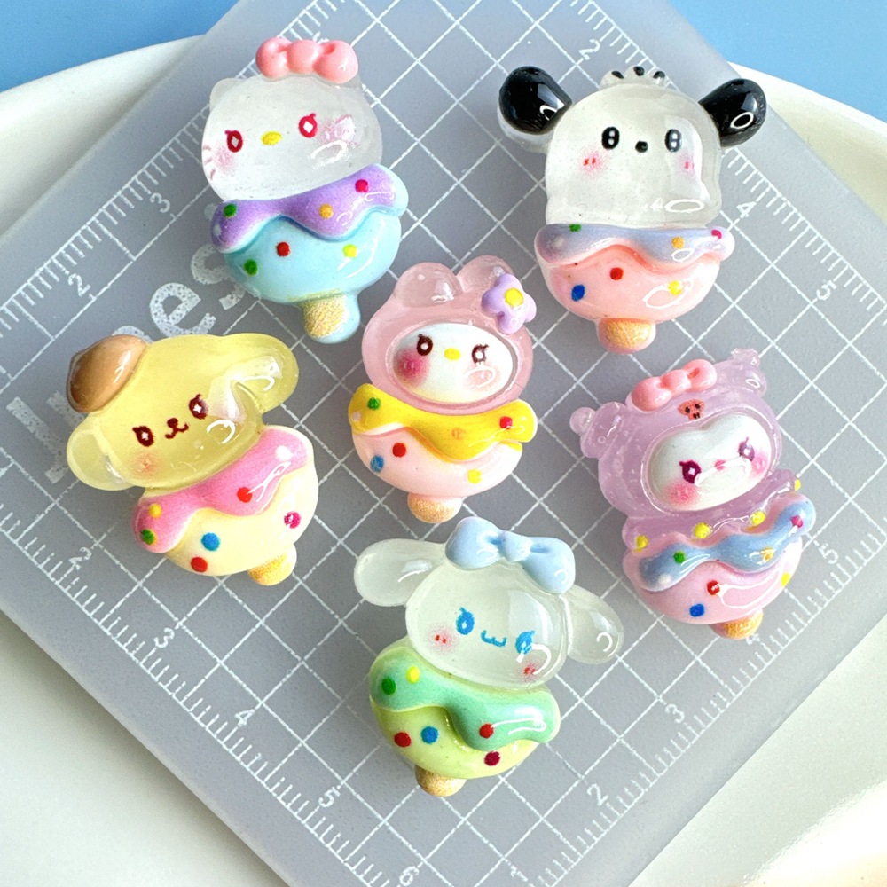 Resin Art Case - 20pcs Glow In Dark Ice Cream