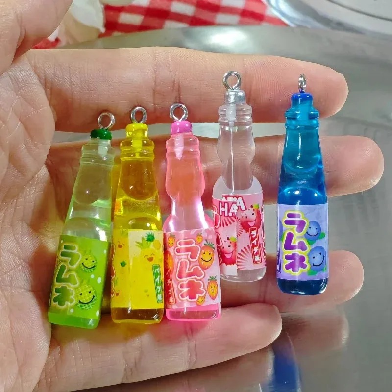 Resin Art Store - 10Pcs Tiny Soda Bottle Resin Charms