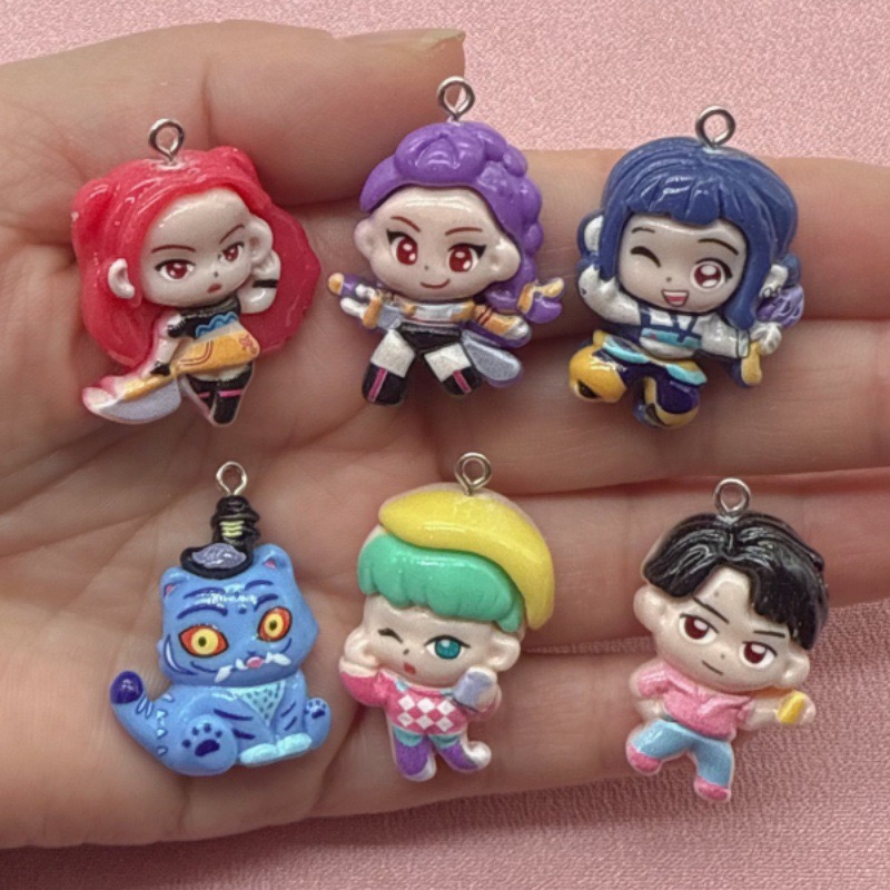 Resin Art Store - 10pcs resin cartoon pendant, DIY jewelry