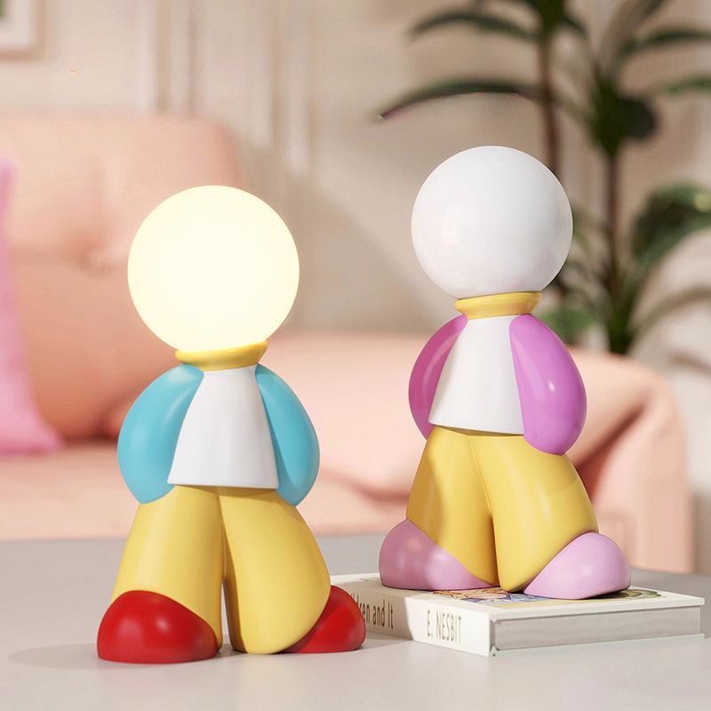 Resin Art Gift For Anniversary - Dopamine Creative Character Statue Art Ornament