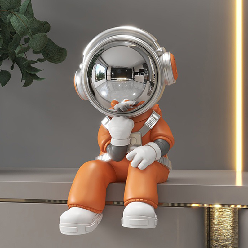 Resin Art Ideas - Miniature Astronaut Ornaments Living Room Aesthetic