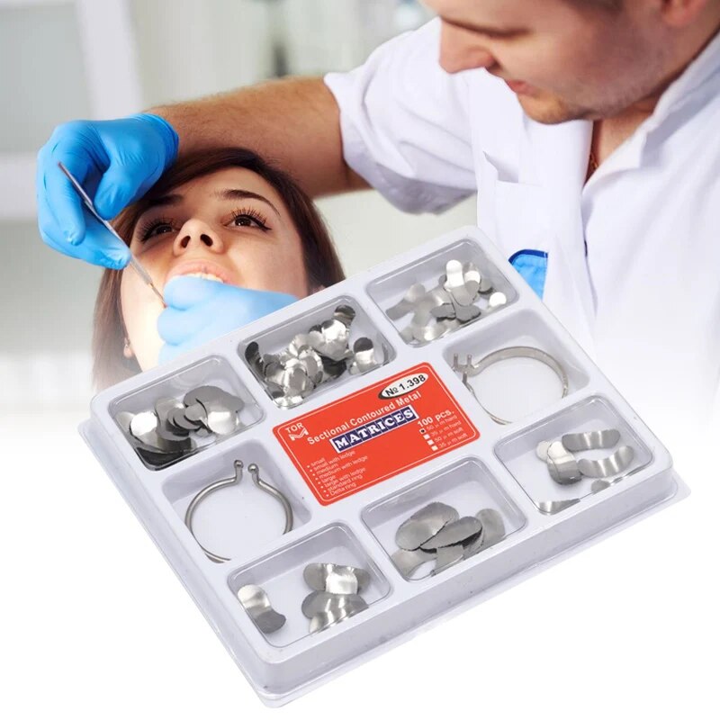 Resin Art Case - 100Pcs/Box Dental Sectional Matrix System Band
