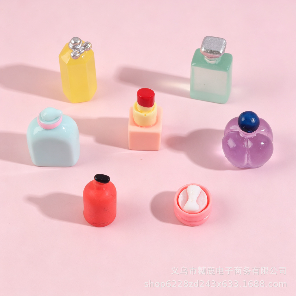 Resin Art Phone Case - 7PC Resin Charms Cosmetic Makeup Shape