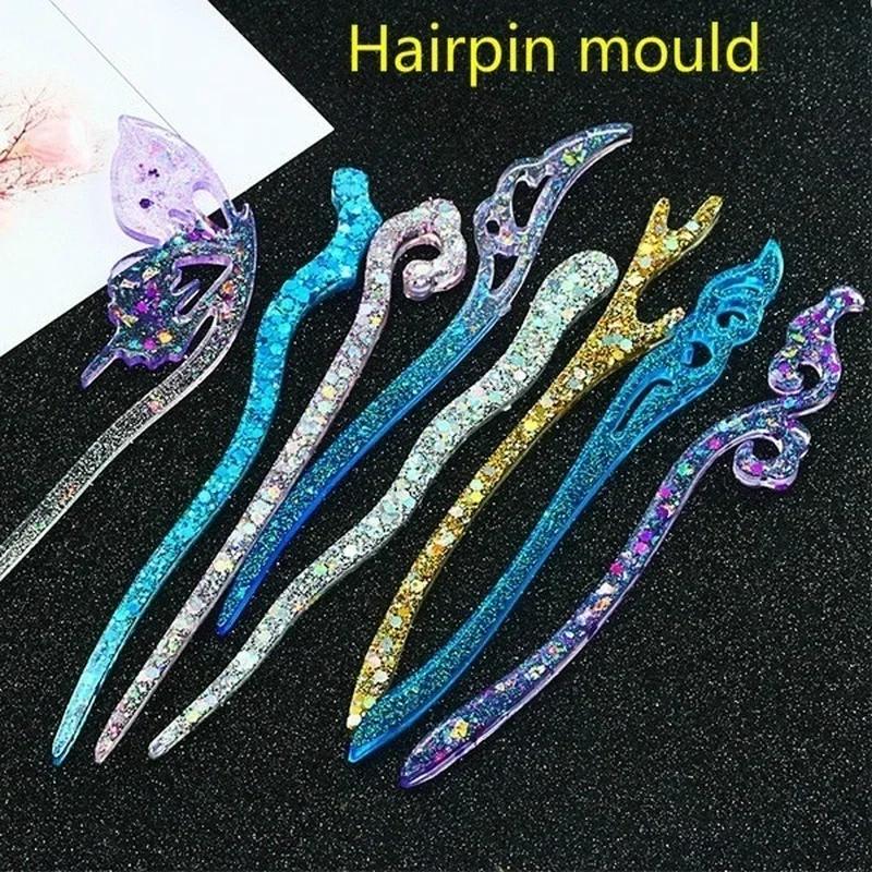 Resin Art Store - New Transparent Hairpin Silicone Special Mould