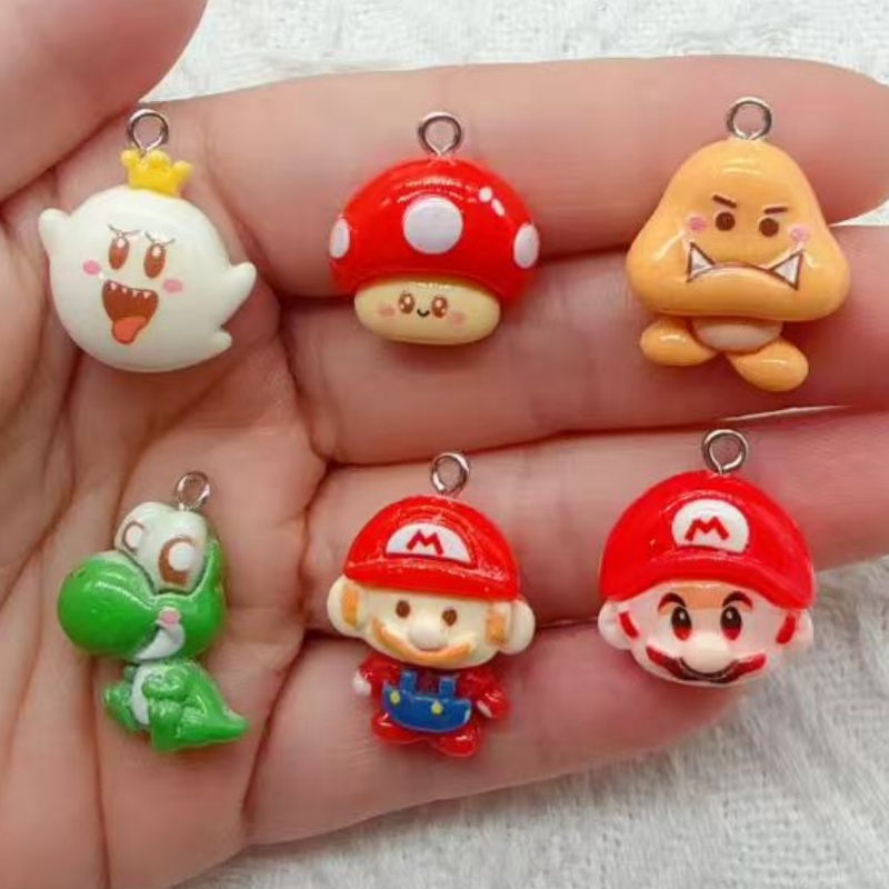 Resin Art Store - 10pcs resin cartoon pendant, DIY jewelry