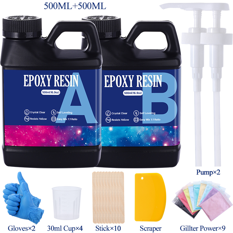 Resin Art Table Top - Fast Curing 1:1 Crystal Clear Epoxy