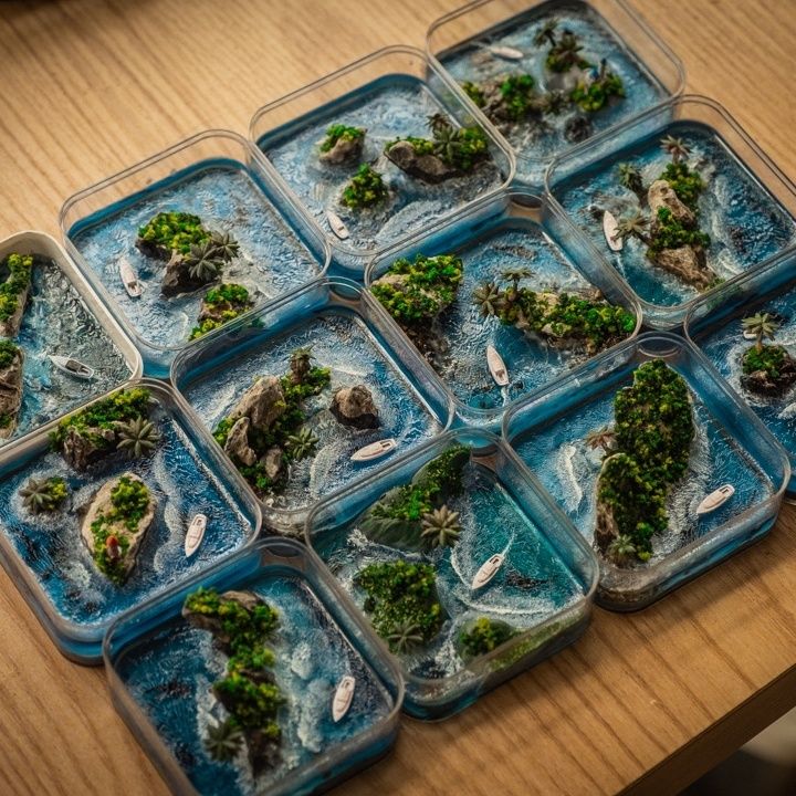 Handcrafted Micro-Island of Fa - Resin Art Ideas ulasan dan harga