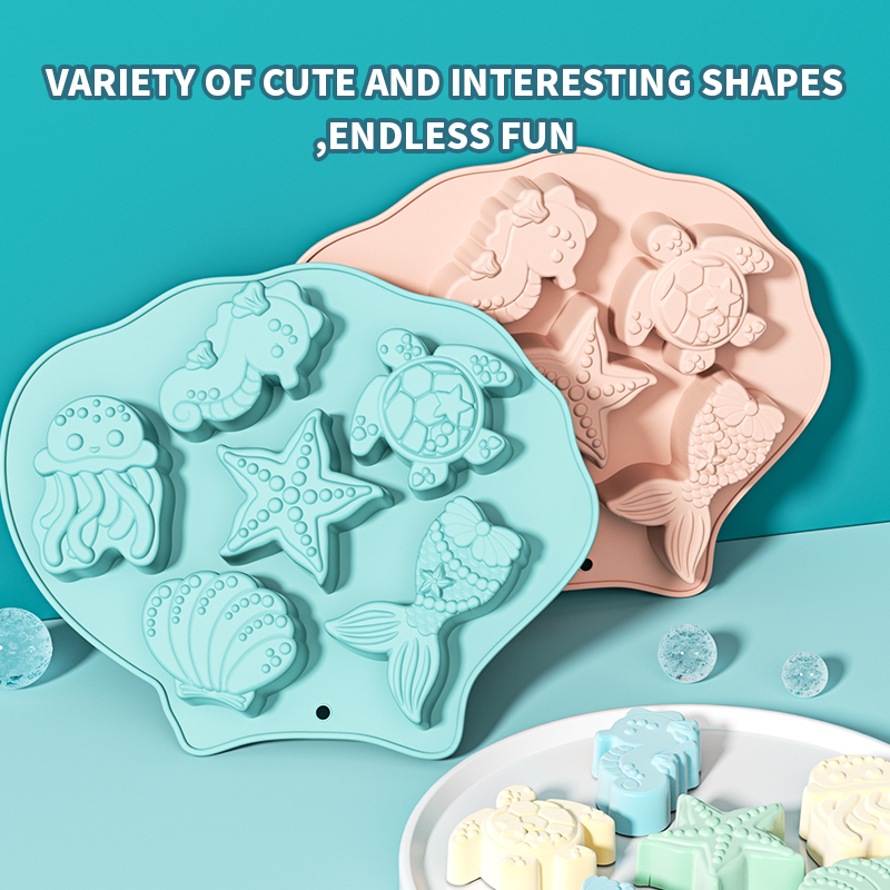 Ocean Fondant Silicone Mold Sh - Silicone Mold Ocean ulasan dan harga