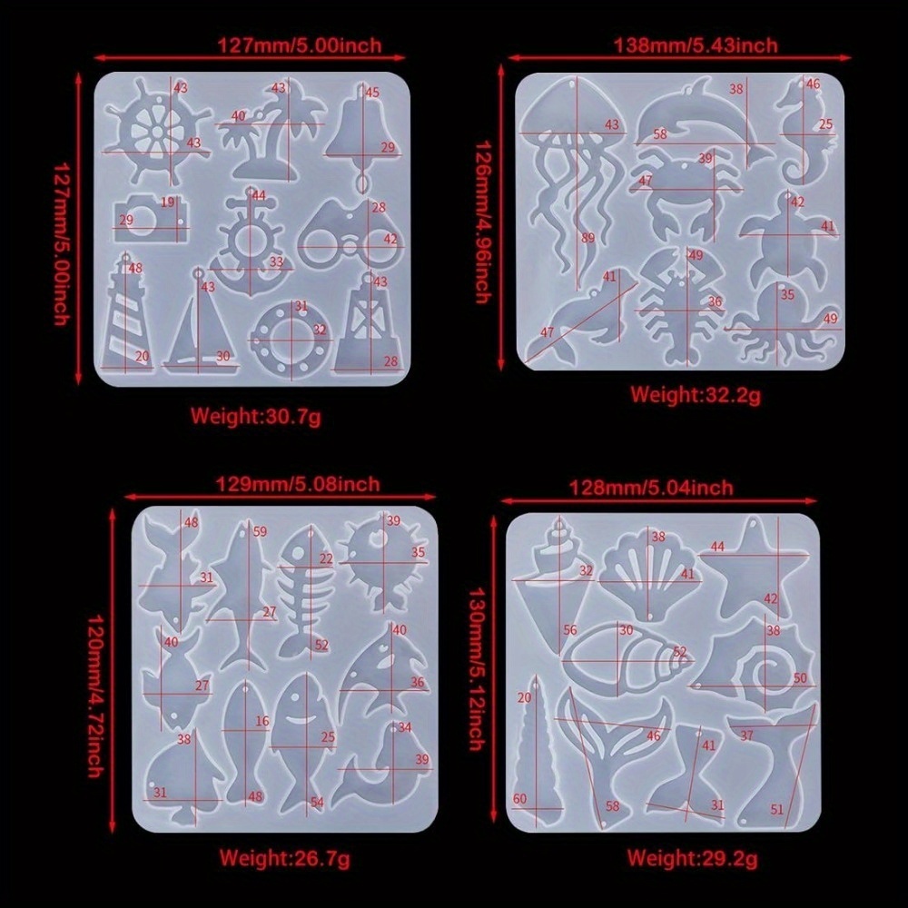 The Ocean-themed Earring And P - Silicone Mold Ocean ulasan dan harga