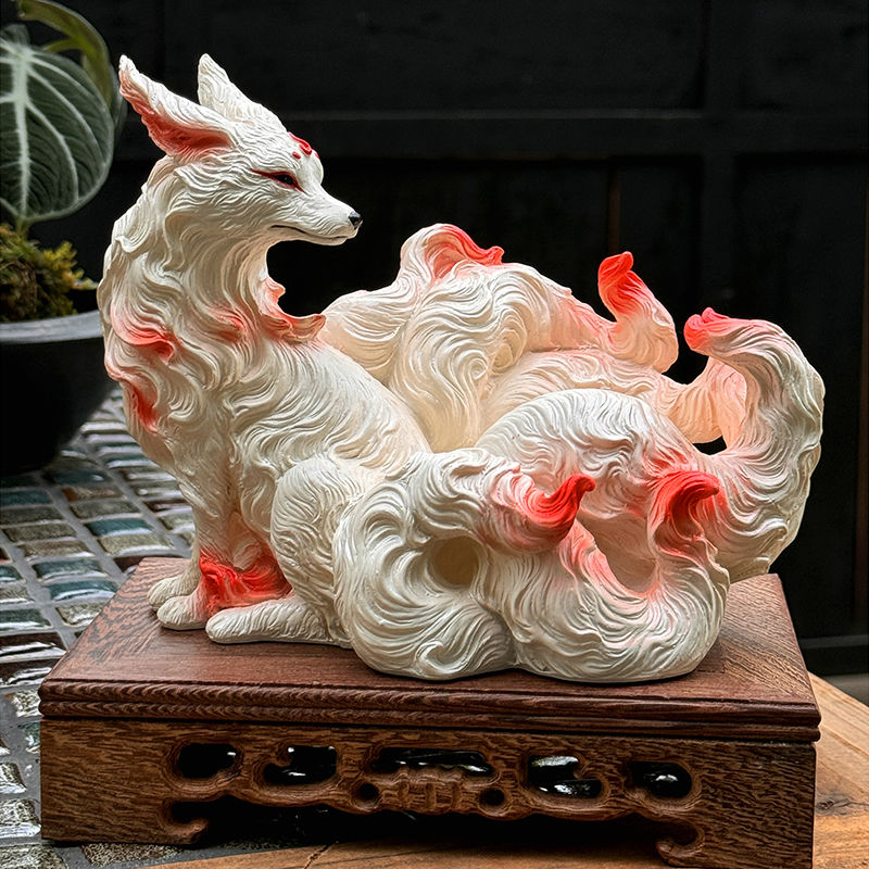 Nine-Tailed Fox Ornaments Fox  - Resin Art Gift For Anniversary ulasan dan harga