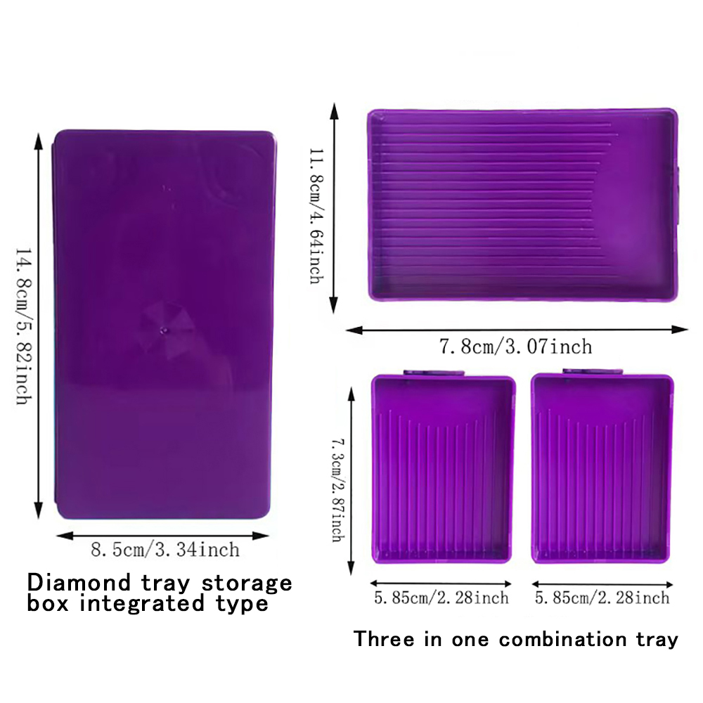 Diamond Painting Tray with Lid - Resin Art Case ulasan dan harga