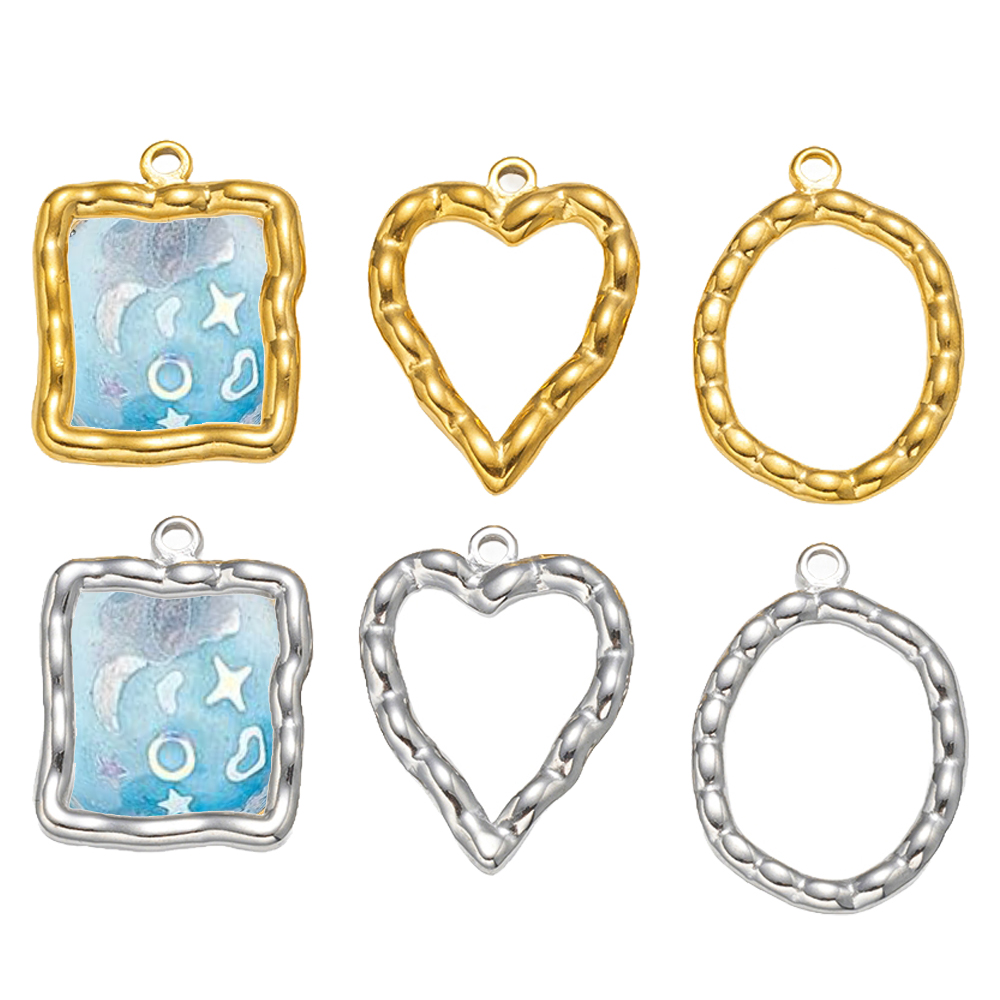 5pcs Stainless Steel Heart Rou - Resin Art Things ulasan dan harga