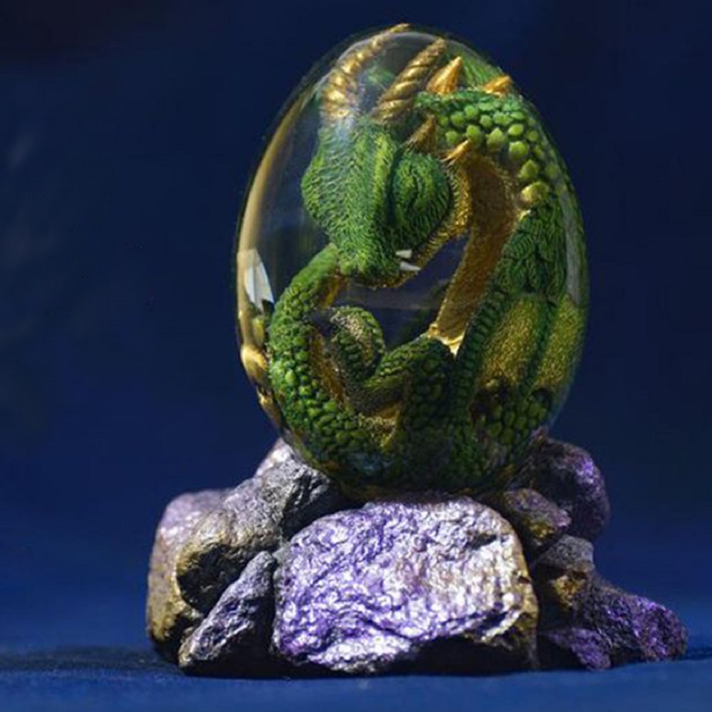 Lava Dragon Egg Statue With St - Resin Art Table Top ulasan dan harga