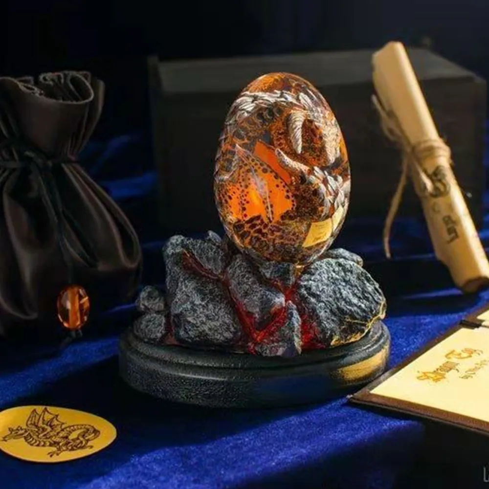 Lava Dragon Egg Statue With St - Resin Art Table Top ulasan dan harga