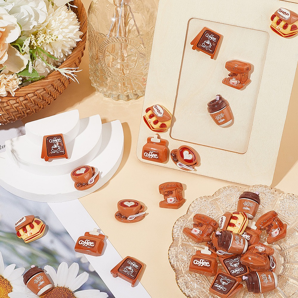 36Pcs 6 Styles Coffee Theme Op - Resin Mixing Cup ulasan dan harga