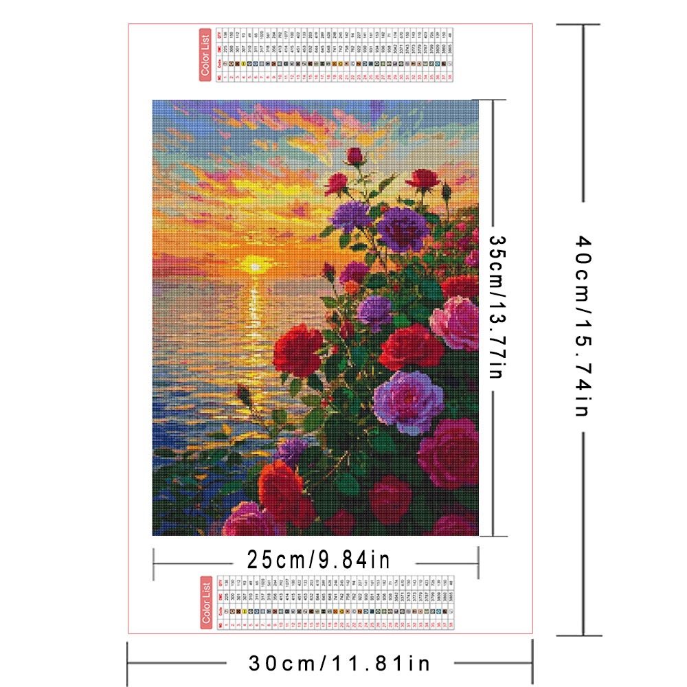 AZQSD Diamond Art Paintings Ro - Resin Art With Rose ulasan dan harga