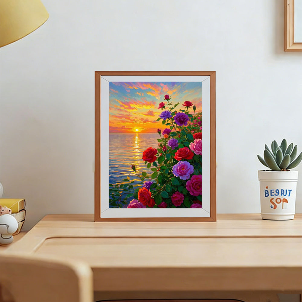 AZQSD Diamond Art Paintings Ro - Resin Art With Rose ulasan dan harga
