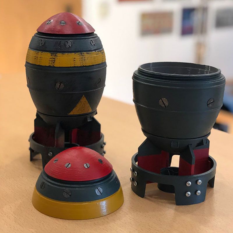 New Mini Nuke Bomb Storage Box - Resin Art Table Top ulasan dan harga