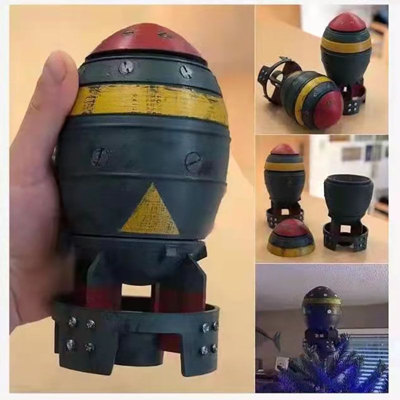 New Mini Nuke Bomb Storage Box - Resin Art Table Top ulasan dan harga