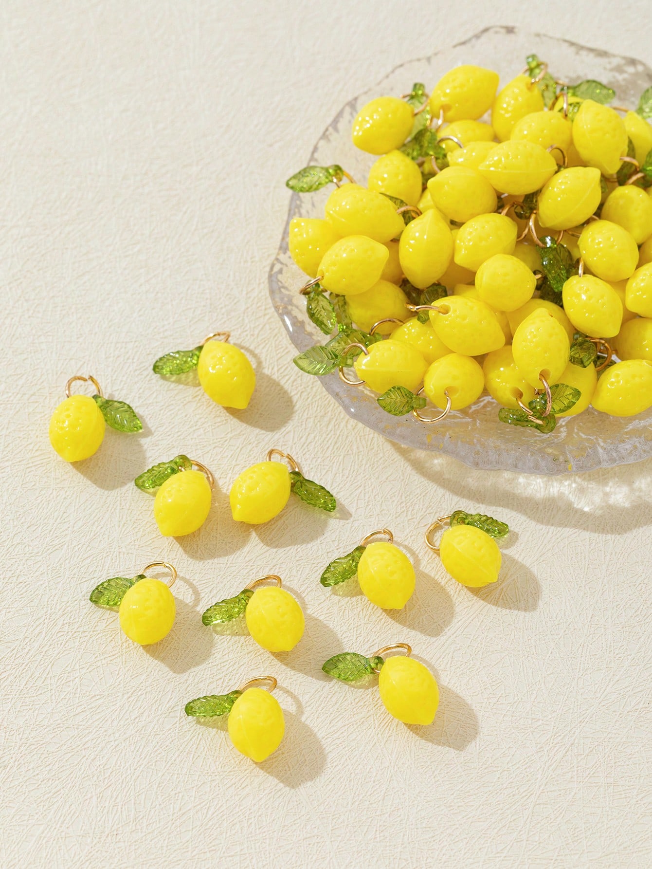10Pcs 3D Lemon Resin Charms Pe - Resin Art Things ulasan dan harga
