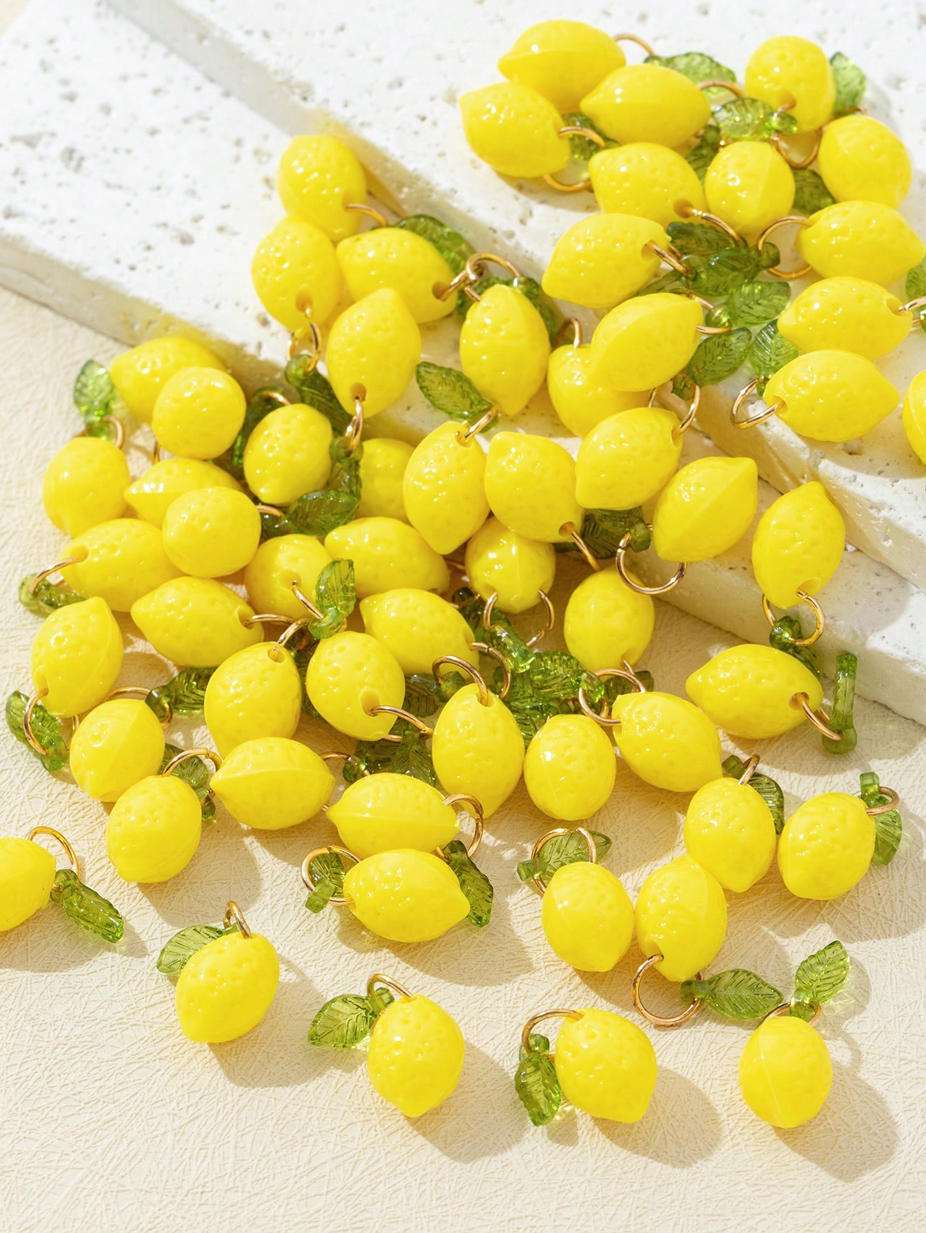 10Pcs 3D Lemon Resin Charms Pe - Resin Art Things ulasan dan harga