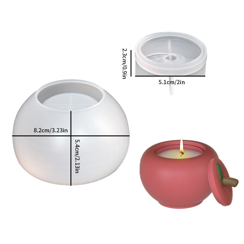 DIY Apple Jar Candle Jar Silic - Resin Art Case ulasan dan harga