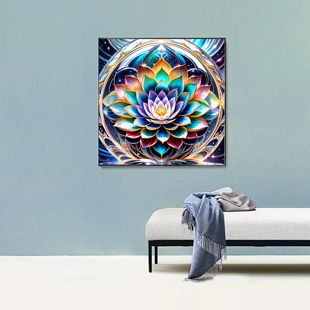 Huacan 5d Diamond Painting Flo - Resin Art With Rose ulasan dan harga
