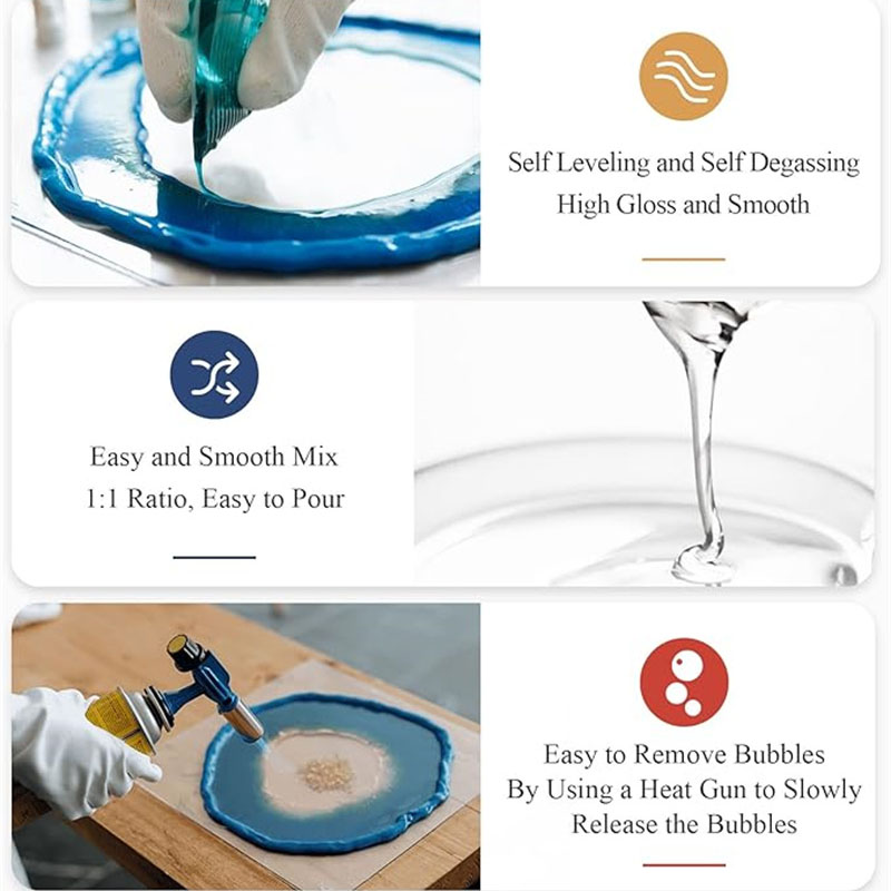 Crystal Clear Epoxy Resin Kit  - Resin Art Table Top ulasan dan harga