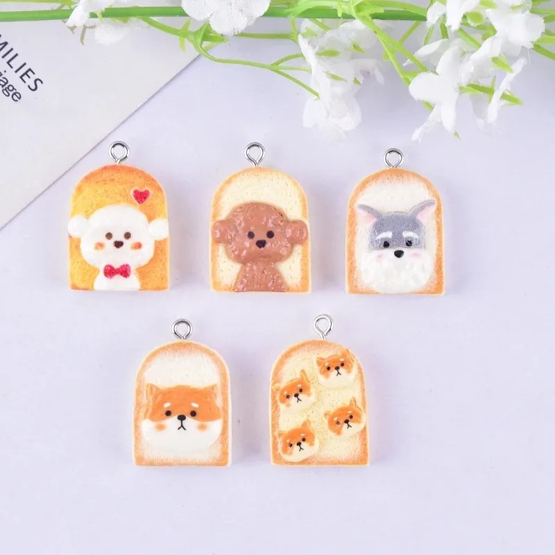 10Pcs Cute Toast Dog Resin Pen - Resin Art Store ulasan dan harga