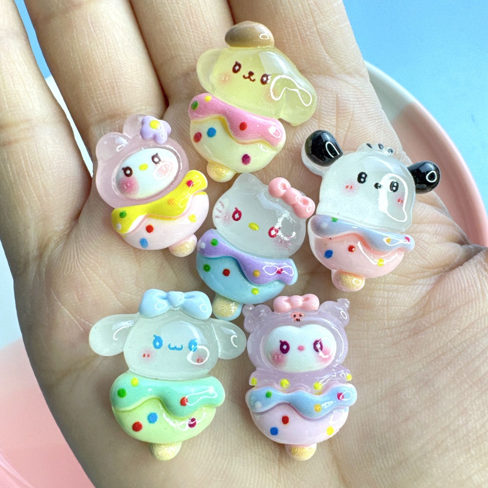 20pcs Glow In Dark Ice Cream P - Resin Art Case ulasan dan harga