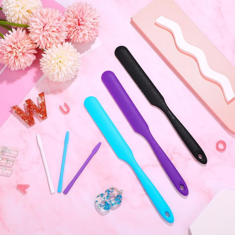 12Silicone Stirring Rod Set，Si - Resin Mixing Cup ulasan dan harga