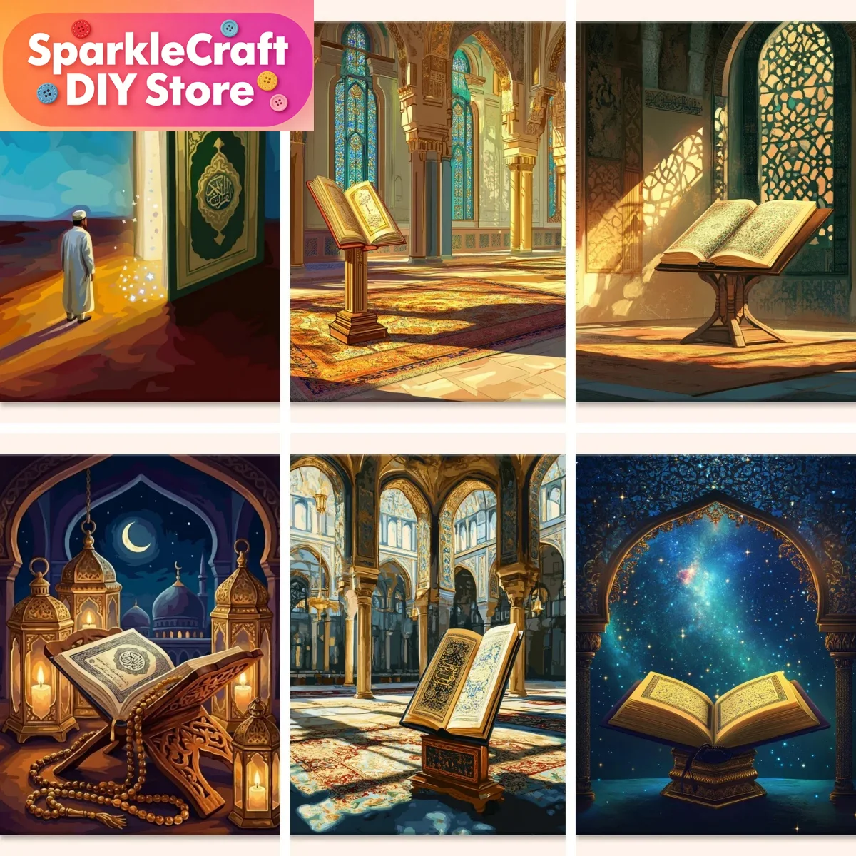 1pc frameless Diamond Painting - Resin Art Quran ulasan dan harga