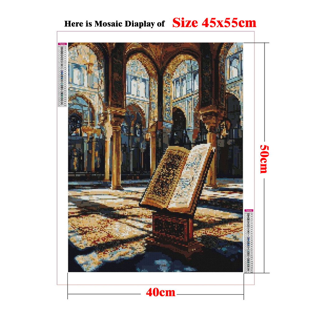 1pc frameless Diamond Painting - Resin Art Quran ulasan dan harga