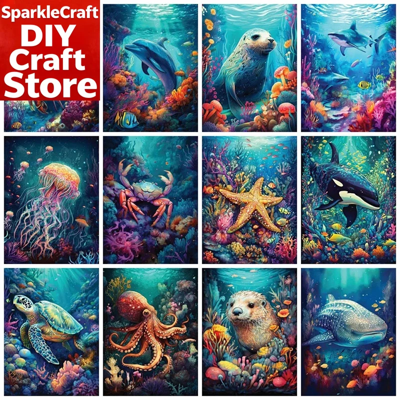 1PC frameless  Full Square Rou - Resin Art Home Decor ulasan dan harga