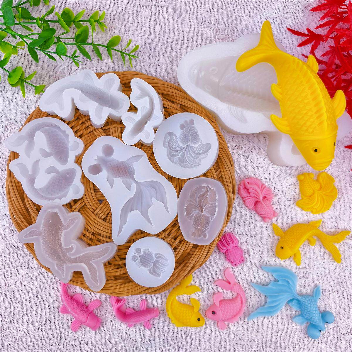 2026 Koi Fish Silicone Resin M - Silicone Mold Ocean ulasan dan harga