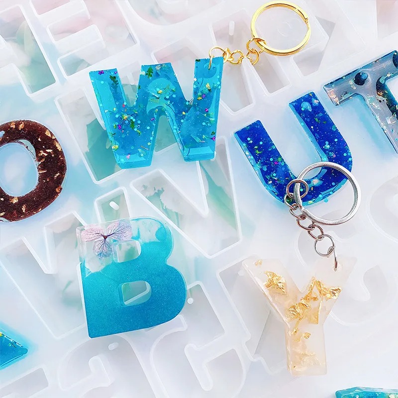 Alphabet Epoxy Resin Silicone  - Resin Art Letters ulasan dan harga