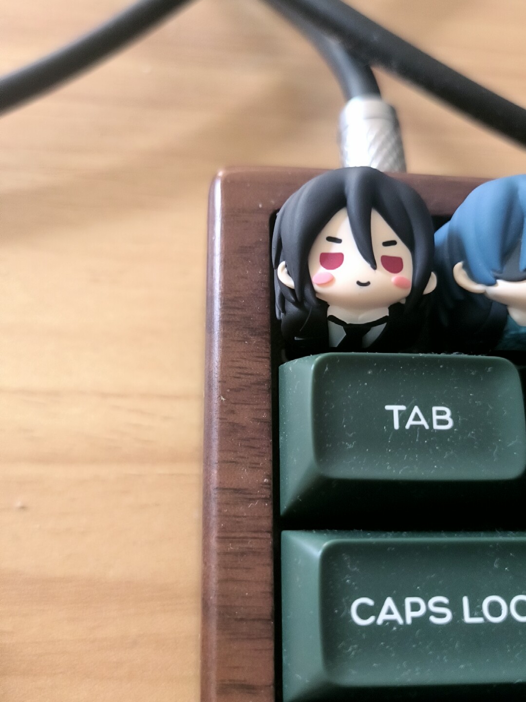 Kawaii Resin Keycap Anime Blac - Resin Art Things ulasan dan harga