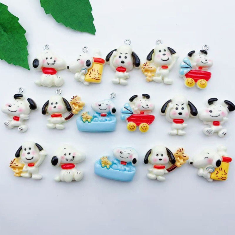12pcs resin cartoon dog pendan - Resin Art Store ulasan dan harga