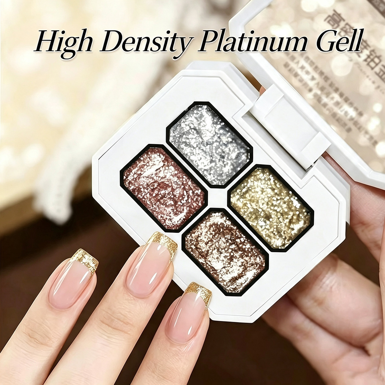 MIANEL Chunky Foil Platinum Na - Resin Art With Rose ulasan dan harga
