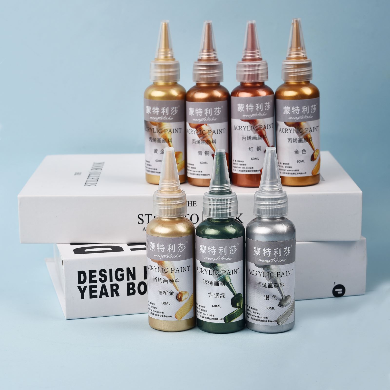7 Colors 60ml/Bottle Metallic  - Resin Art Glue ulasan dan harga
