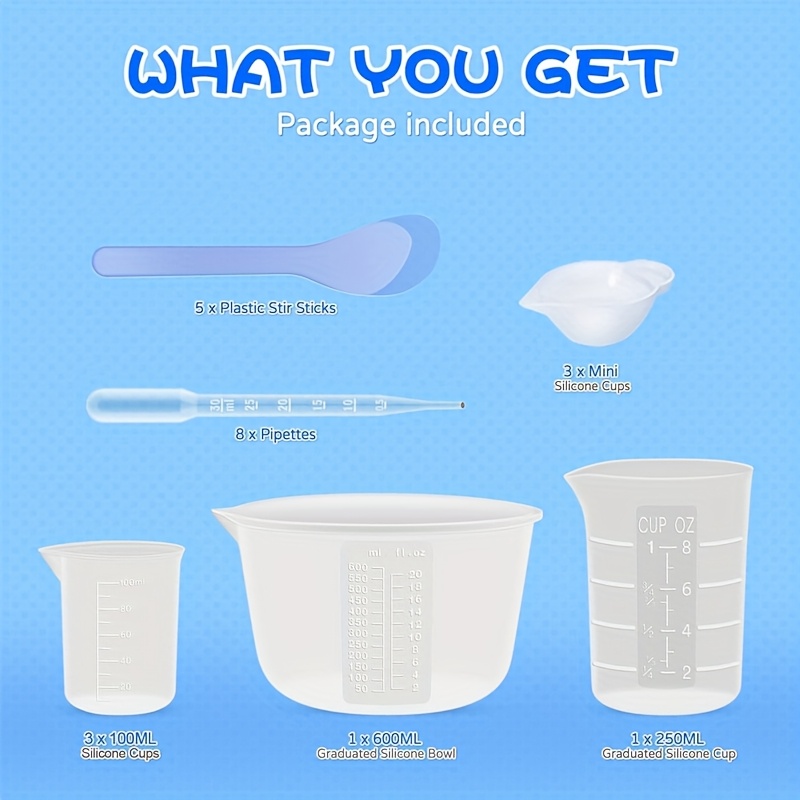 Silicone Resin Mixing Measurin - Resin Mixing Cup ulasan dan harga