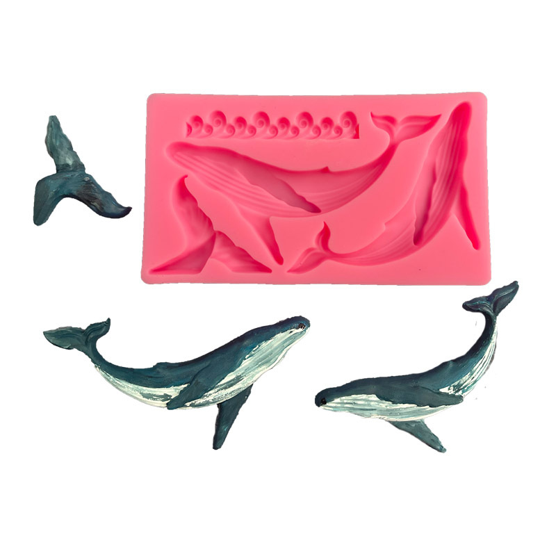 DIY Whale Silicone Mold Ocean  - Silicone Mold Ocean ulasan dan harga