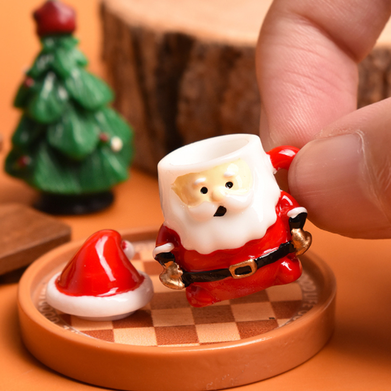 Mini Santa Teacup Ornament - R - Resin Art Things ulasan dan harga