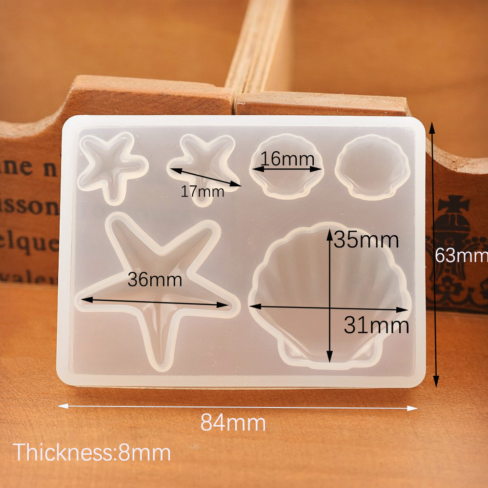 Shell Beads Pendant Silicone M - Silicone Mold Ocean ulasan dan harga