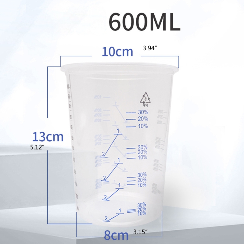 10pcs Disposable Clear Graduat - Resin Mixing Cup ulasan dan harga