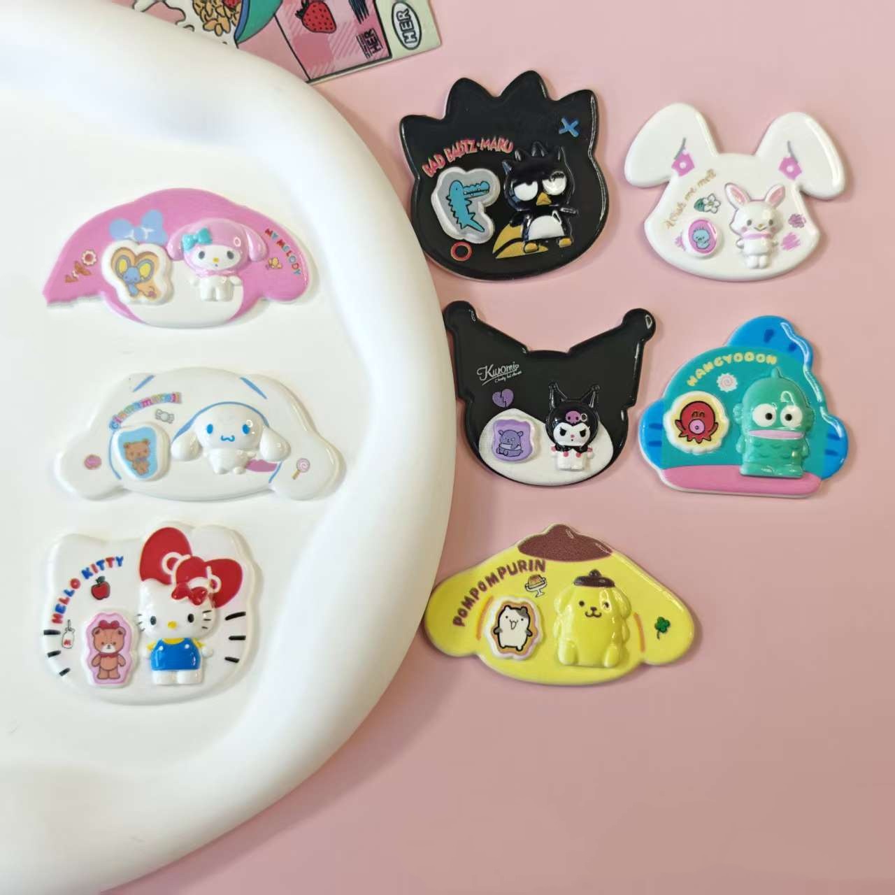 10pcs Cute Character Resin Cab - Resin Art Case ulasan dan harga